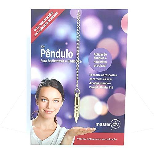 Kit Pendulo para Radiestesia e Radiônica Dourado