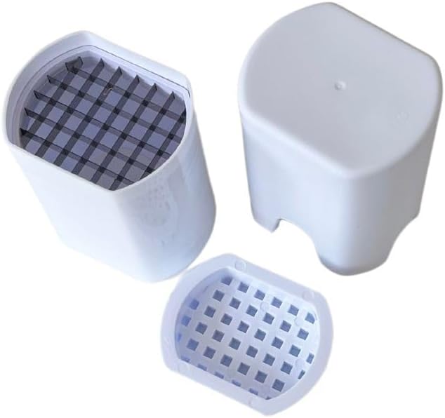 Fackelmann 45474 Coupe-Légumes Manuel en Plastique Blanc - Pratique et Durable pour Frites et Légumes - Image secondaire