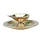 Small Diya Deepak Pooja Diya Puja Item Religious Brass Oil Lamp for Pooja Indian Traditional Festival Decoration Diya Lighting Accessories Gift Items Pooja Kit Lanterns Lamps(Size:-3)(Golden)