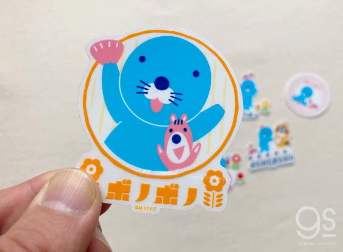 Amazon.co.jp: Bonobono Retro Clear Die Cut Sticker Bono