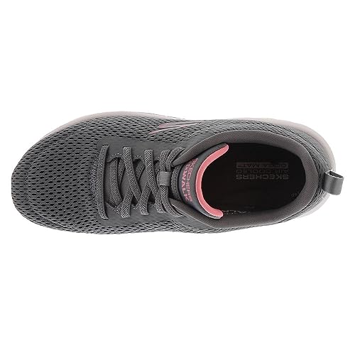 Skechers Skechers Women's GO Walk Travel - Fun Journey Sneaker, Gray/Pink, 5.5