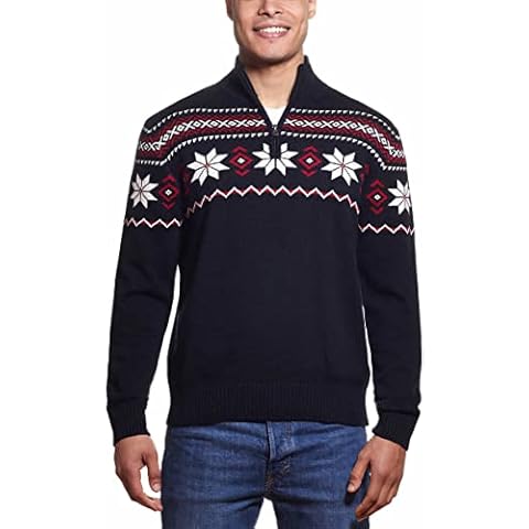 Weatherproof Men's Heavyweight Quarter Zip Pullover Sweater Cover
