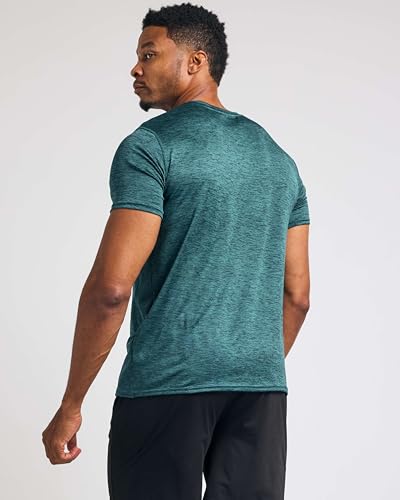 Image of 5 Pack: Men's V-Neck Dry-Fit Moisture Wicking Active Athletic Tech Performance T-Shirt