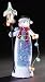 Confetti Lites LED Standing Snowman with a Lamp and String of Ornaments that Light Up and Swirls in The Lighted Interior of The Snowman, 11.5-Inch