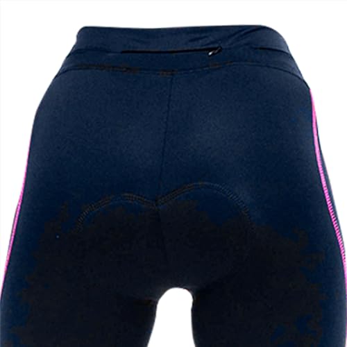 Calça Leg Feminina Ciclismo Com Bolso Zíper e Forro D80 Longos Pedais Proteção Solar UV(PRETA COM BR