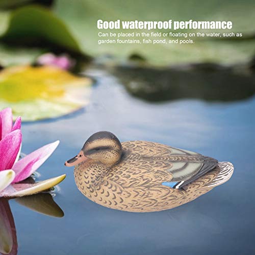 Decoração de animais de jardim, bom desempenho à prova d'água Lindas decorações de pato vivas e rea