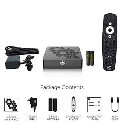 BuzzTV U5 Android 11 TV Box, Quad-Core Amlogic S905x4 Processor, 4GB DDR4 RAM, 32GB Storage, 6th Generation Wireless AX, 4K UHD Streaming Media Player
