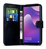 Compatible with Huawei Y6P Case PU Leather Wallet Cover with Card Slots [Shockproof] [Magnetic Closing] Flip Wallet Cover Case Compatible with Huawei Y6P / MED-LX9 / MED-LX9N [Black] - Image 5