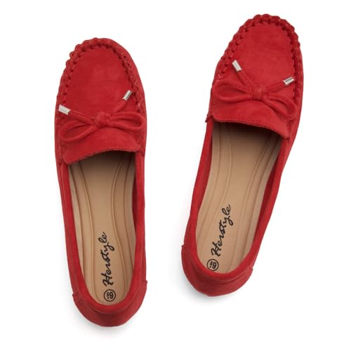 Image of Herstyle Loafers for Women - Slip-On Business Flats Shoes | Dressy Casual Walking Flats with Memory Foam Insole | Lightweight & Comfortable Moccasins for Office & Travel