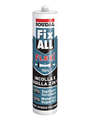 Soudal fix all flexi bianco ml. 290 confezione 12