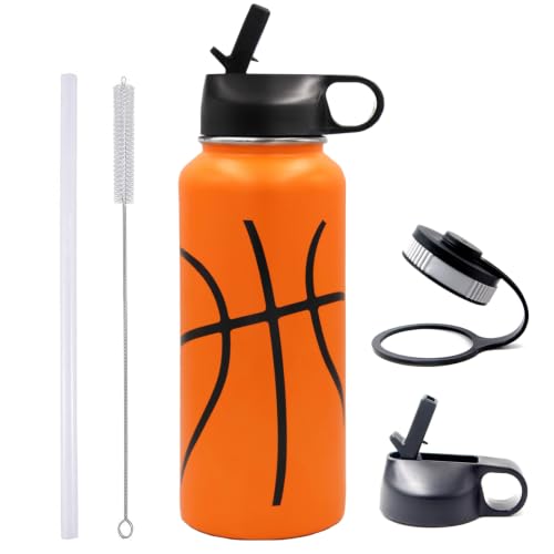 32 oz Basketball Insulated Water Bottle
