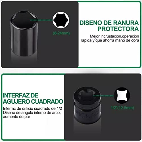 20 Unidades de Conjunto de Soquete de Broca Hexagonal, Kit de Broca de Chave Allen Chave Hexagonal p