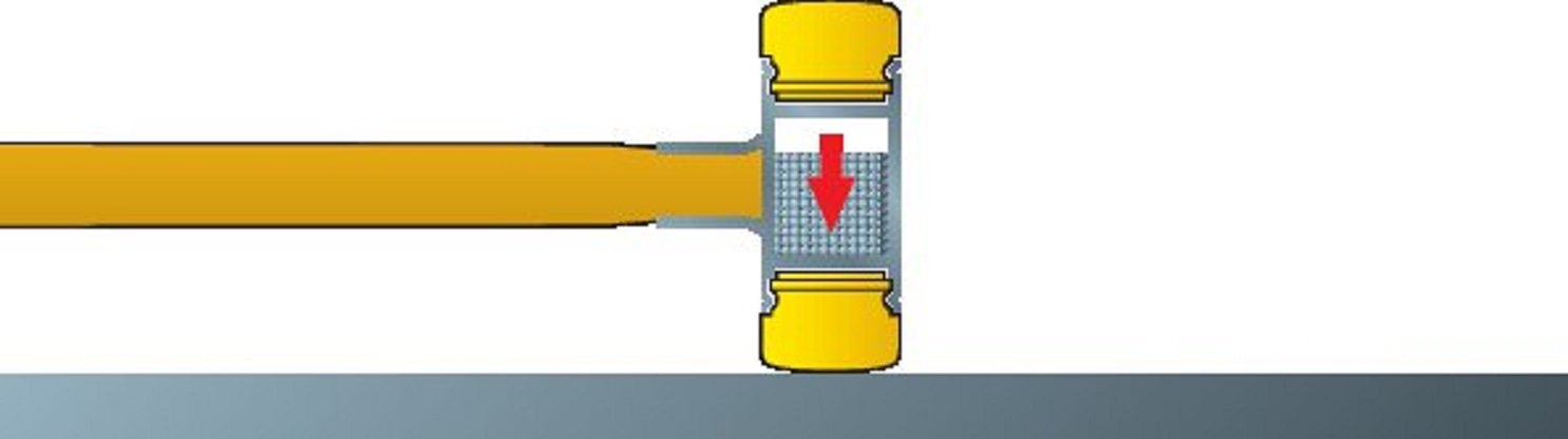 Martillo de cara blanda sin contragolpe 800 25 SCHONHAMMER 25