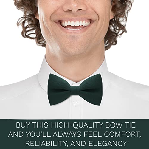 Image of Bow Tie House Mens Bowties Pre-tied Shape Clip on Bowtie Solid Men Formal Wear for kids, baby boys, toddler any age bow ties