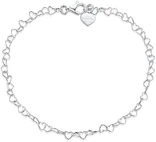 925 srebro wysokiej próby 925, regulowana bransoletka na stopę, długość do 24 cm, regulowana długość 3 mm, 24 cm, Metal, Bez kamienia