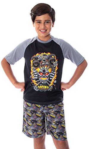 Pyjama Monster Jam Max-D short t-shirt enfant ensemble nuit de deux pièces taille 6-7
