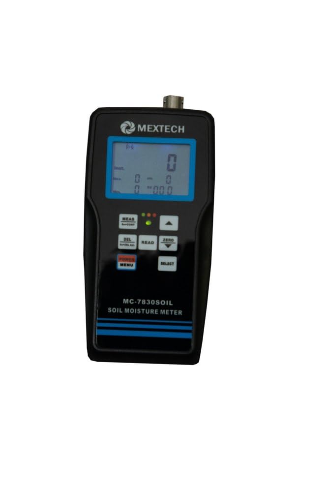 Humidimètre numérique pour sol avec sonde à pointes | Mesure de l'humidité de 0 à 80% | Pour l'agriculture et les serres | Modèle n° : MC7830SOIL