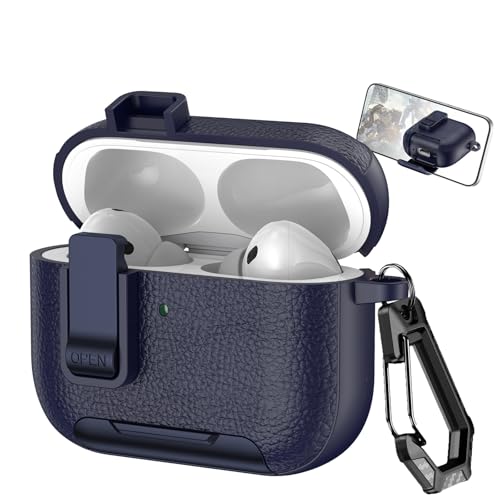 UIUIKA For Airpods Pro 3 �p �P�[�X �G�A�[�|�b�Y�v��3 �P�[�X �L�[�`�F�[���A�X�}�z�z���_�[�t�� AirPods Pro 3 ���U�[�P�[�X �J�o�[ �����h�~ �ϏՌ� LED���C�g�� �����^�тɕ֗�(�u���[)