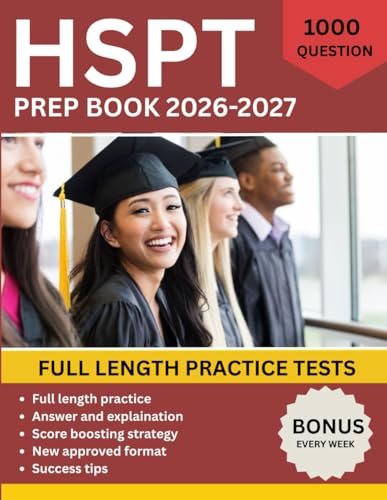 HSPT PREP BOOK 2026-2027: Study Guide Full-Length Practice Tests, Grammar & Language Skills, Vocabulary, Analogies, and Catholic School Admissions Strategies
