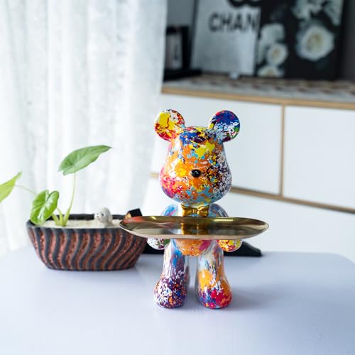 Estatua de oso en resina para decoración miniatura 2