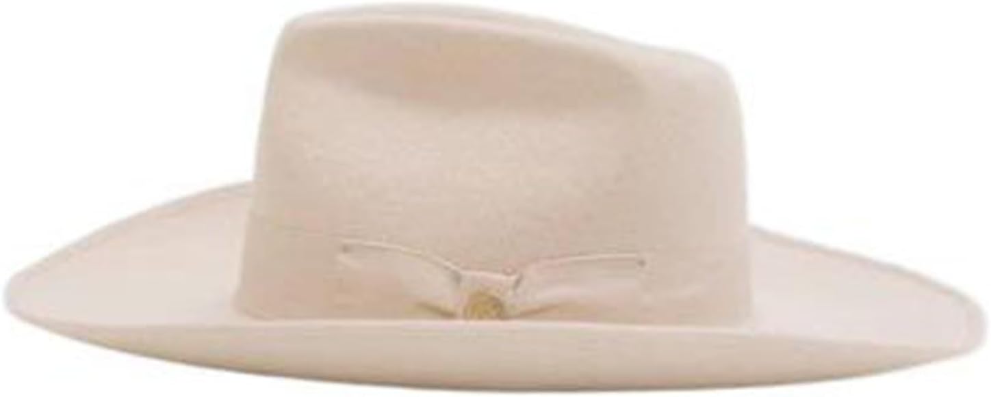Cowboy Hat, Wool Felt Top Hat, Men's Winter Western Knight Jazz Felt Hat