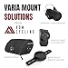 KOM Cycling Saddle Bag - Bike Saddle Bag to Carry Multi-Tool, Tube, Tire Levers, Securely Under Bike Seat featuring for Garmin Varia Mount, ATOP Lacing Dial, and Inner Pocket for Apple AirTag.