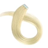 MAOYUAN 24" Tape - In Real Human Hair Extensions Straight 20pcs Beauty Hair Style (24inch 50g/20pcs,