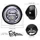 DREAMIZER 6.5’’ LED Motorrad Runder Scheinwerfer Weißes Halo Lauflicht mit Halterung Universal Kompatibel für Harley Honda Yamaha Suzuki Cruiser Bobber Chopper Cafe Racer