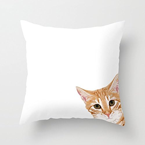Uoopoo Peeking Orange Tabby Cat Cute Funny Cat Meme Cotton Canvas Pillow Case 16 X 16 Inches Square Cushion Cover For Pet Lovers Print One Side Home Kitchen Uoopoo Peeking Orange Tabby Cat Cute Funny Cat Meme Cotton Canvas Pillow Case 16 X 16 Inches Square Cushion Cover For Pet Lovers Print One Side Home Kitchen