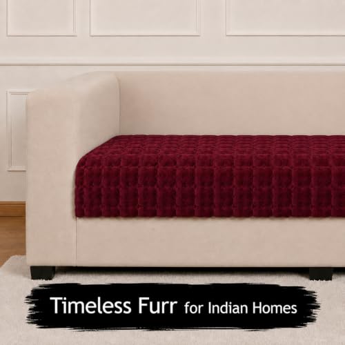 Image of STITCHNEST 'Haven Soft Series' 23 Seater Sofa Cover |Premium Velvet Fabric, Washable & Durable Furniture Cover for Modern Living Rooms