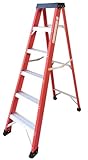 Ladder 6-Foot Fiberglass Step Ladder, 500-Pound Load...