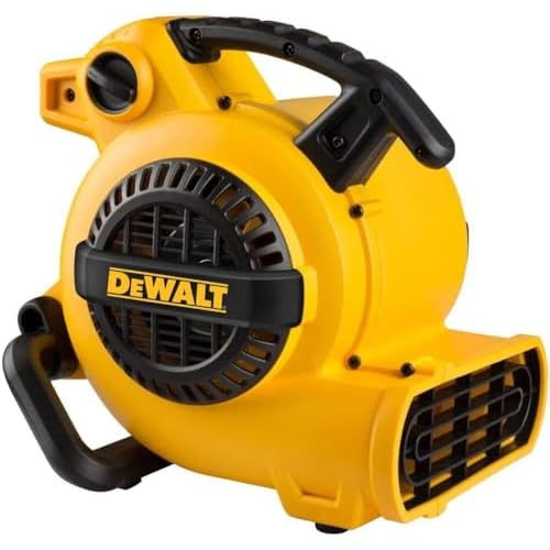 DEWALT Portable Air Mover, ‎276W 3 Speed Floor Fan, Utility Blower Fan, 1/5 HP 600 CFM Floor Dryer, Carpet Dryer, Floor Fan, Blower, for Janitorial, Home, Commercial Use, DXAM-2260