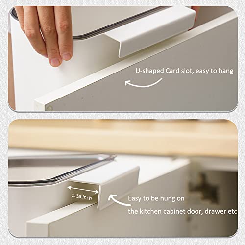 Caneca de basura rectangular para puerta de gabinete 8.4 L miniatura 5