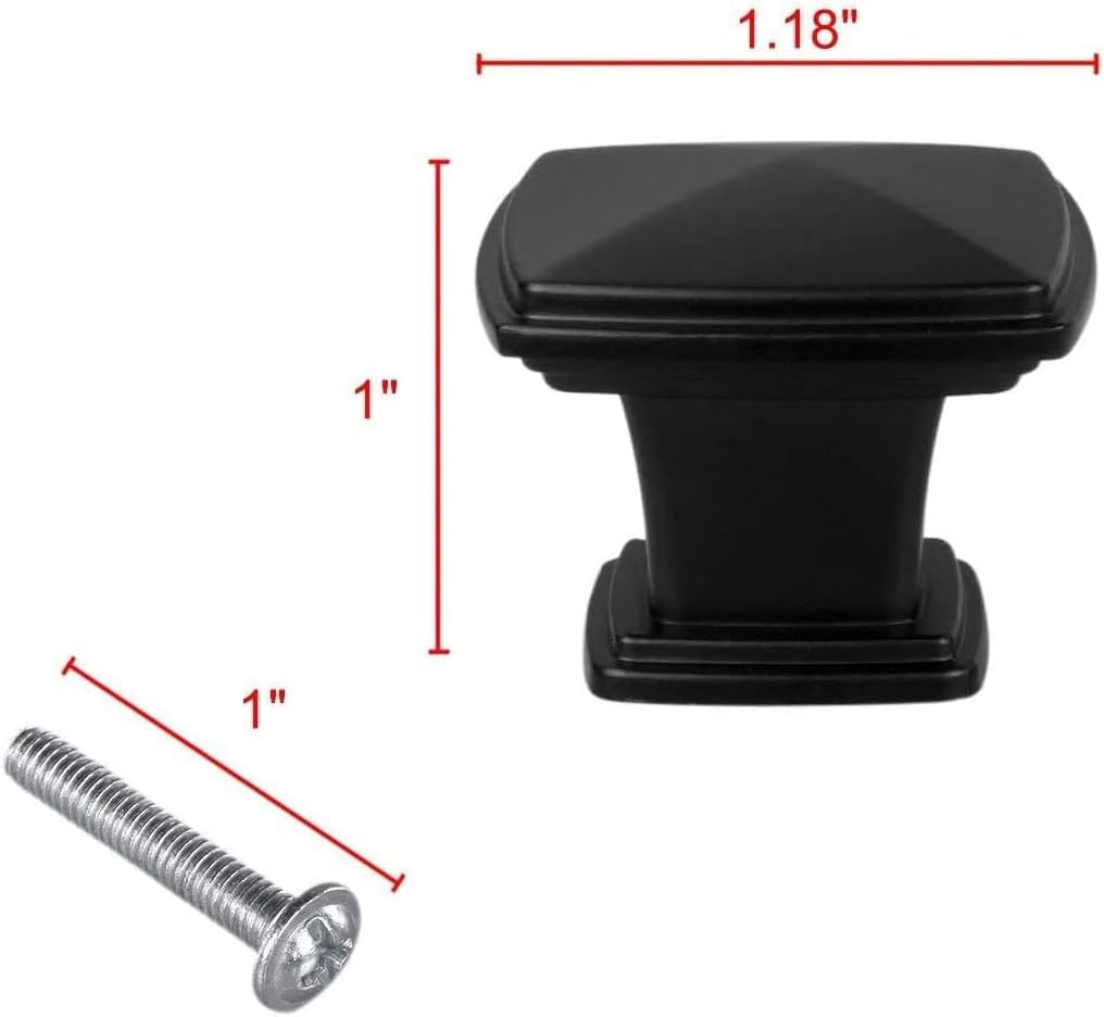 Ring pull，door handles,Retro Pull Handles,Round Knobs, 6 Pieces Cabinet KnobsTraditional Oil Rubbed Bronze 28mm Door Knobs Furniture Door Cabinet Hardware Cabinet Drawer Pull Handles Square Knobs (Col