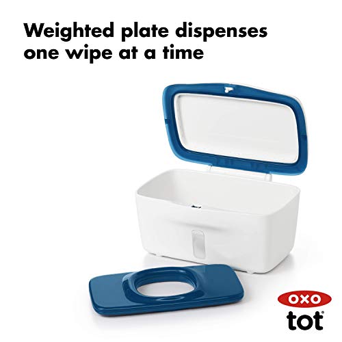 Image of OXO Tot Perfect Pull Wipes Dispenser, Navy