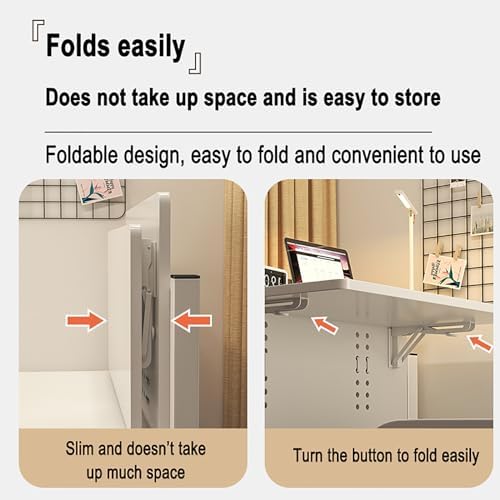 ベッドの上の折りたたみ式吊り下げ学習テーブル MDF 寮の端にある