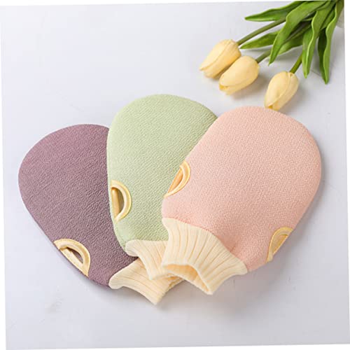 Alipis 2Pcs Esfregão De Limpeza Toalhas De Limpeza Toalhas De Corpo Luvas De Banho Esfoliante Luva E