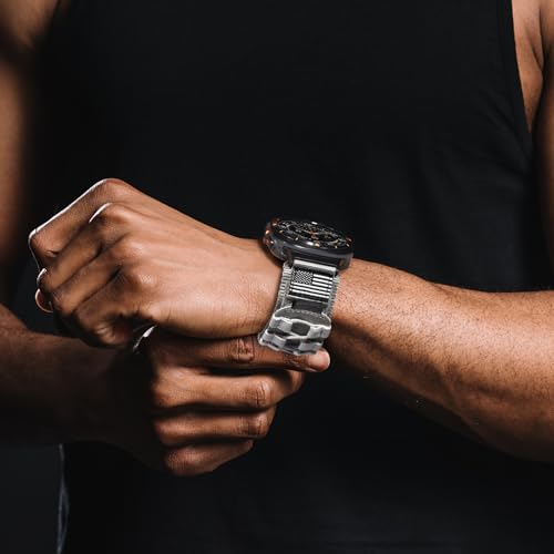 MOFREE Compatible with Samsung Galaxy Watch Ultra 47mm Band (2024),Rugged Nylon Woven Loop Sport Adjustable Strap Replacement Wristband for Samsung Galaxy Watch Ultra Bands for Men