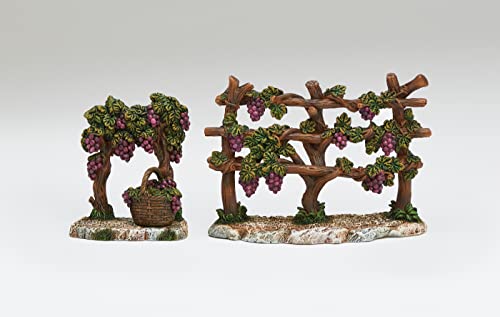 Fontanini by Roman Inc., Vineyard Fence 2-Piece Set, 5" Collection, Nativity Figure and Accessories, Hand Sculpted and Painted (4x2x5) by Fontanini - Used condition - US$26.95