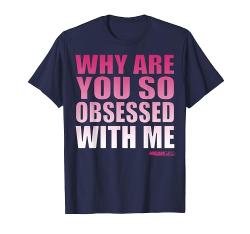 Mean Girls Obsessed with Me Pink Gradient Graphic T-Shirt T-Shirt, Men, Navy Blue, 6X-Large