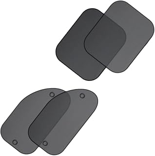 Happyyami Car Window Sun Shades Black UV Protection Covers for Side and Slanted Windows Breathable Mesh Car Accessories for Suvs