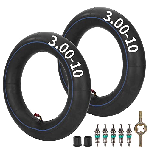 Image of RUTU 3.00 /3.5 /7.00 /8.00-10 and 3.00-12 Heavy Duty Replacement Inner Tube with Installation kit Fit for Dirt Pit Bike Scooter Moped ATV