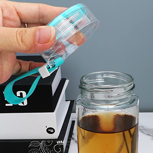 14Oz Water Glass Bottlers, 16 Pack Empty Glass Juice Bottles With Caps, Reusable Clear Bulk Beverage Containers With Lids For Juicing, Smoothie, Drinking #TOP4