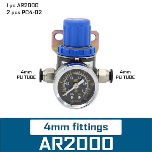 Régulateur de pression d'air stable AR2000 avec manomètre de soupape