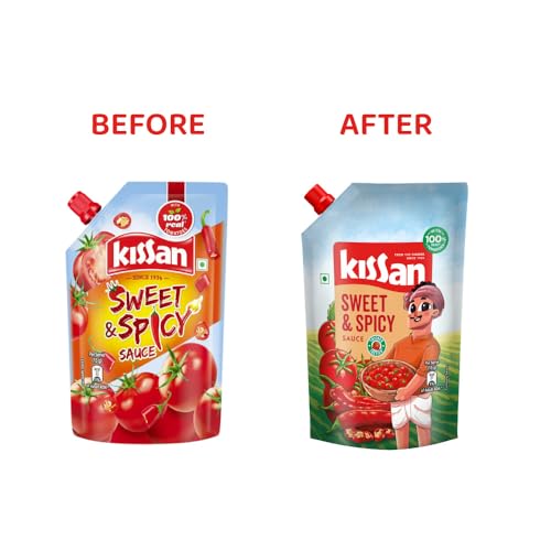 Image of Kissan Sweet & Spicy Ketchup Doy 415gm (Pack of 2)