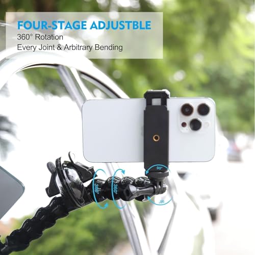Image of PHOTOMAX Car Suction Cup Maount Articulating Adjustable for DSLR Camera (Car Suction Cup Mount)