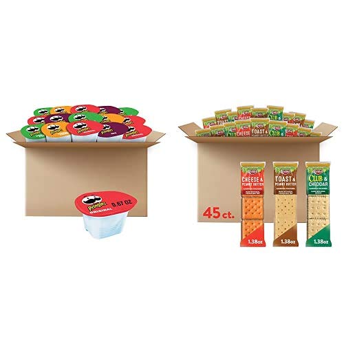 Buy Kellogg's Salty Snack Box, Pringles Potato Crisps Chips Variety Pack (36 Cups) and Keebler