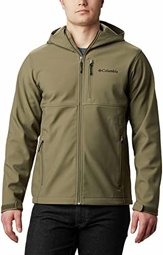 Columbia Men's Ascender Hooded Softshell Jacket, Stone Green, Large