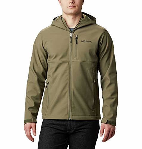 Columbia Men's Ascender Hooded Softshell Jacket, Stone Green, Large #TOP1