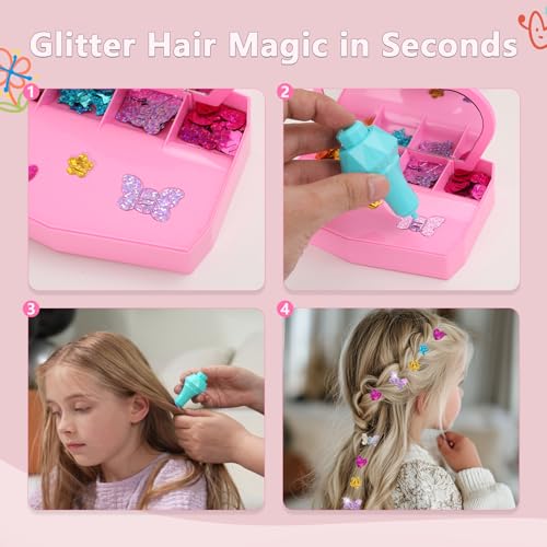 image for WooWee Hair Gem Stamper Kit, Sparkling Hair Jewels Styling Tool for Gi